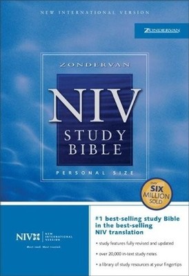 ZONDERVAN NIV STUDY BIBLE, PERSONAL SIZE By Kenneth L. Barker-image