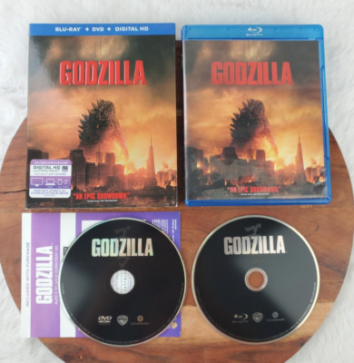 Godzilla (Blu-ray + DVD, 2014) W/ Slipcover - EXCELLENT CONDITION!-image