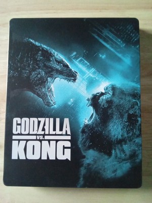 Godzilla vs Kong (2024, 4K Ultra HD+Blu-ray) Steelbook Glow In Dark LIKE NEW!-image