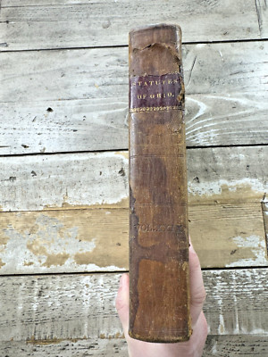 1831 Antique Leather Law Book 