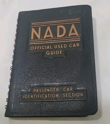 NADA Official Used Car Guide,1951,leather,Spiral-bound,Passenger car ID section-image
