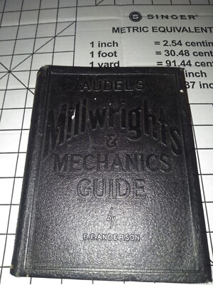 Audels Millwrights and Mechanics Guide By Anderson HB 1940 Leather bound-image