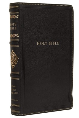 KJV, Personal Size Reference Bible, Sovereign Collection, Leathersoft, Black,-image