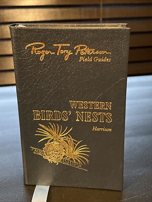 Roger Tory Peterson Field Guide WESTERN BIRDS NESTS Easton Press Leather-image