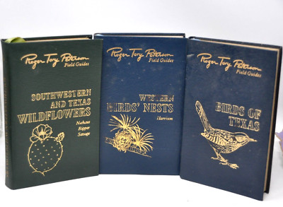 Peterson Field Guide 50th Anniversary Leather Ed Birds Nests Wildflowers Western-image
