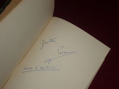 [Music] RARE AUTOGRAPH SIGNATURE GINETTE NEVEU 1919-1949 on BOOK 1940-image
