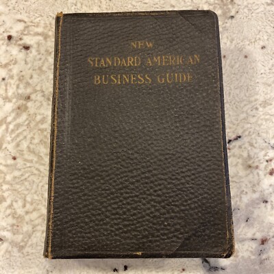1915 NEW STANDARD AMERICAN BUSINESS GUIDE, LEATHER BOUND by E.T. ROE-image