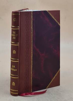 The Book of Job Volume (Part. 1-2) 1903 [Leather Bound]-image