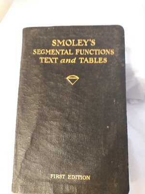 Vtg C.K. Smoley’s Segmental Functions Text Tables Machinist Book First Edition-image
