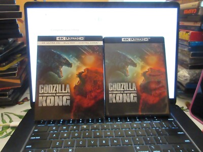 Godzilla Vs Kong 4K + blu ray W/Slipcover MINT DISCS-image