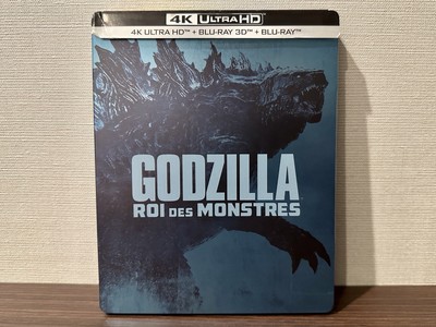 Godzilla King of the Monsters Steelbook 4K UHD + 3D + Blu Ray 3-Disc Set OOP-image