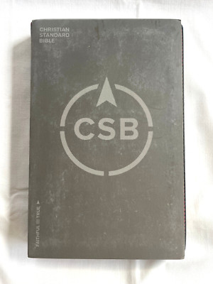 CSB Ultrathin Holy Bible Black Leather/Red Trim Christian Standard Bible Holman-image