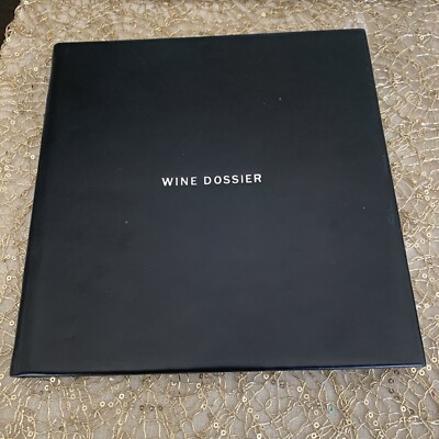 Leather Bound Wine Dossier Journal Blank Notebook Label Notes-image