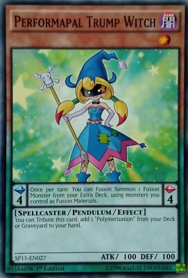 SP15-EN027 PERFORMAPAL TRUMP WITCH COMMON 1ST EDITION YuGiOh CARD-image