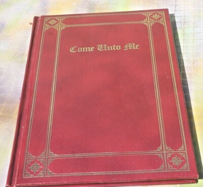 VTG Come Unto Me by Goodwill Publishers, 1962 Gold Gilt Leather Bound NOS-image
