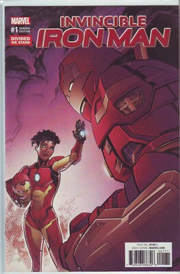 MARVEL COMICS INVINCIBLE IRON MAN VOL. 4  #1 JAN 2017 DIVIDED WE STAND VARIANT-image