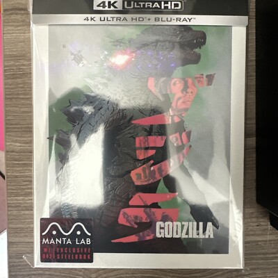 NEW Godzilla 4K Full Slip SteelBook Blu-ray [2014] MANTA LAB-image