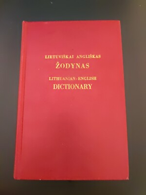 LITHUANIAN-ENGLISH DICTIONARY LIETUVISKAI ANGLISKAS ZODYNAS 1976 HARDCOVER -image
