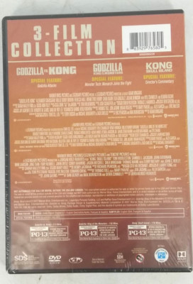 Godzilla Vs Kong/Godzilla: King Of The Monsters/Kong Skull Island DVD NEW SEALED-image