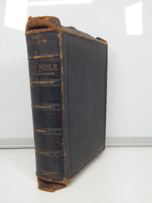 1880 Oxford Bible S.S. Teachers Ed. Old and New Testament Leather-image