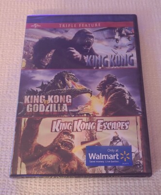 King Kong Triple Feature DVD vs Godzilla/KING KONG ESCAPES BRAND NEW SEALED-image