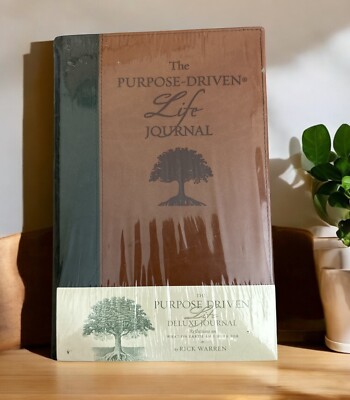 NEW PURPOSE DRIVEN LIFE Deluxe Journal by Rick Warren Duo Tone Faux Leather-image