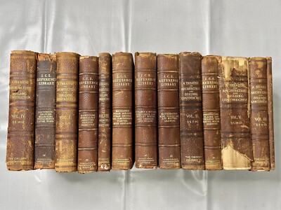 Lot 13 Antique I. C. S. Reference Library & A Treatise on Architecture Books-image