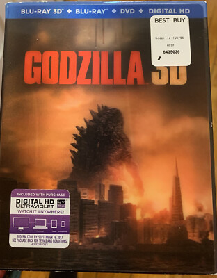 Godzilla 2014 On Blu-ray & DVD & 3D Three Disc Set By Legendary Pictures Movie-image