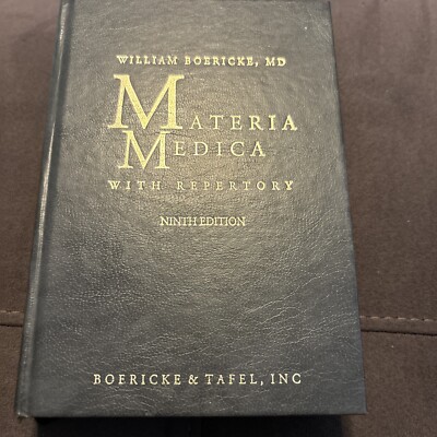 Materia Medica With Repertory Boericke 9th Ed, 1927, Pocket Manual-image