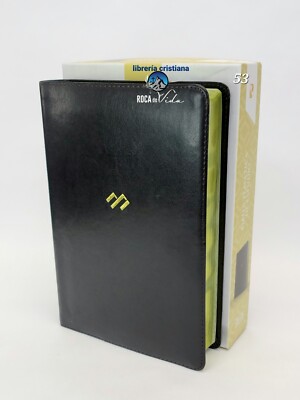 NBLA Biblia Temtica de Estudio, Negro Smil Piel negro letra grande 12 puntos -image