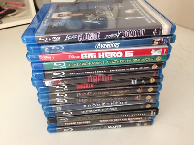 14 Blu-Ray Lot! Avengers Hobbit Star Wars Big Hero 6 Batman Dredd Godzilla more!-image
