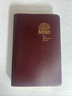 The NIV Rainbow Study Bible  Indexed Burgundy-image