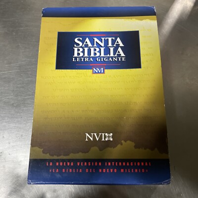 NVI SANTA BIBLIA LETRA GIGANTE IMIT NEGRO By Zondervan *Excellent Condition*-image