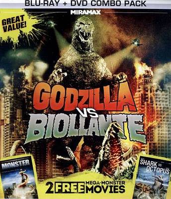 Godzilla vs. Biollante /Monster/Shark vs. Octopus (DVD, 2013) ECHO BRIDGE MIRAMA-image