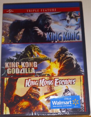 KING KONG 2005 + KING KONG VS GODZILLA + KING KONG ESCAPES New DVD FREE SHIPPING-image