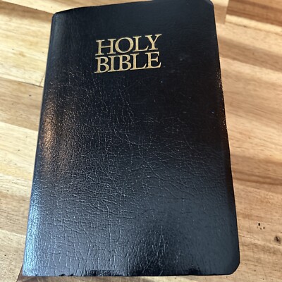 Real Leather Holy Bible New International Version. The Zondervan Corp 2001 EUC-image