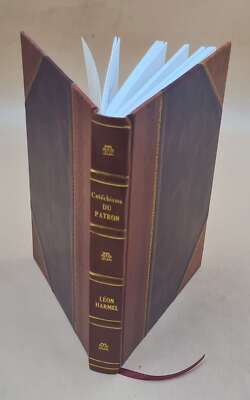 Cat?Chisme Du Patron, ?Labor? Avec Le Concours D'Un Grand Nombre [Leather Bound]-image