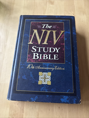 NIV Study Bible by Donald Burdick (1995, Hardcover)-image