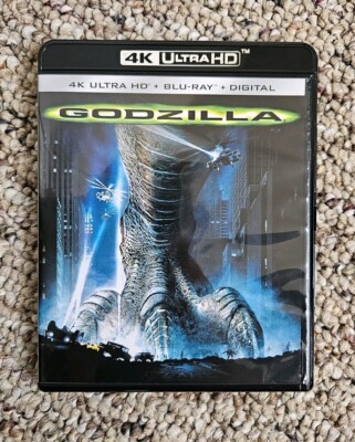 Godzilla 1998 4K Blu-Ray with Digital Code Matthew Broderick 90s Movie -image