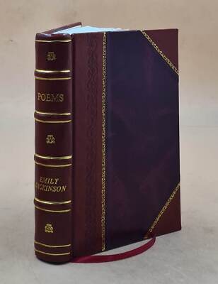 Poems : [1St And 2D Series] / By Emily Dickinson ; Edited By Two [Leather Bound]-image