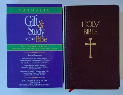 Gift and Study Bible by Thomas Nelson Publishing Staff (1987, Leather) IN BOX!-image