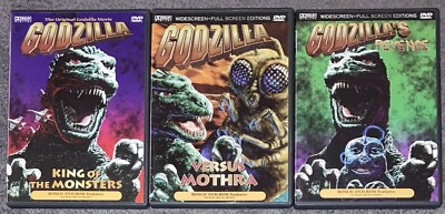 Godzilla 1954/Versus Mothra 1964/Revenge (All Monsters Attack) 1969 DVD ROM-image