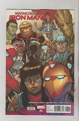 MARVEL COMICS INVINCIBLE IRON MAN #5 MAY 2017 1ST PRINT NM-image