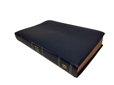 Holy Bible KJV Thumb Index Giant Print Reference Black Leather Bound Holman 2010-image