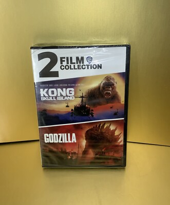 Kong Skull Island (2017)  + Godzilla (2014) 2020 WB 2 Film Collection DVD NEW-image
