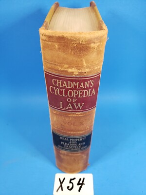 Law Book Cyclopedia Legal Real Property Barrister  Vol X Pleading Practice 1912-image