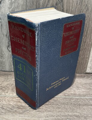 Vintage Ready Reference Handbook of Chemistry & Physics 1959-1960 41st Edition-image