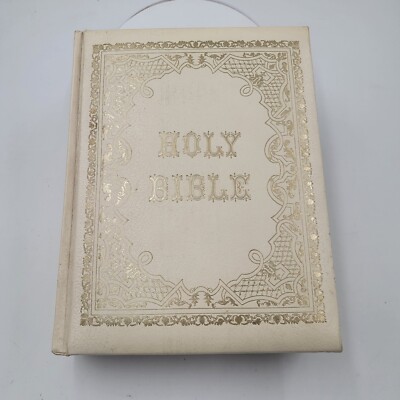 Vintage Holy Bible Family Record & Library Reference Edition Red Letter Crusade-image
