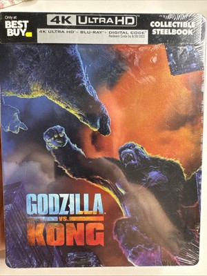 NEW SEALED Godzilla vs. Kong - 2021 4K & Blu-ray Best Buy Exclusive SteelBook-image
