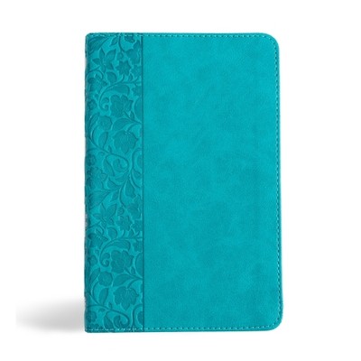 NASB Personal Size Bible, Teal Leathertouch (Leather Bound)-image